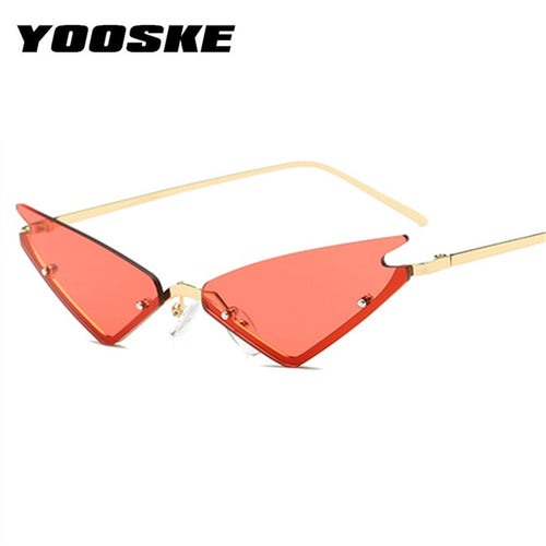 Cat Eye Sunglasses For Women Half Frame