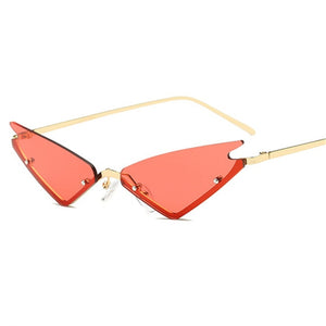 Cat Eye Sunglasses For Women Half Frame