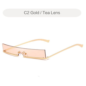 Cat Eye Sunglasses Women Fashion Metal Frame