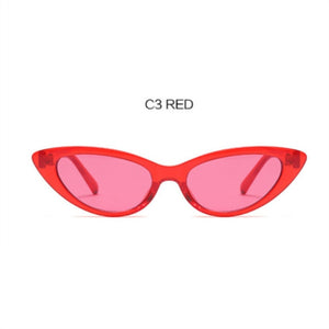 Cat Eye Sunglasses Women Small Oval Sun Glasses
